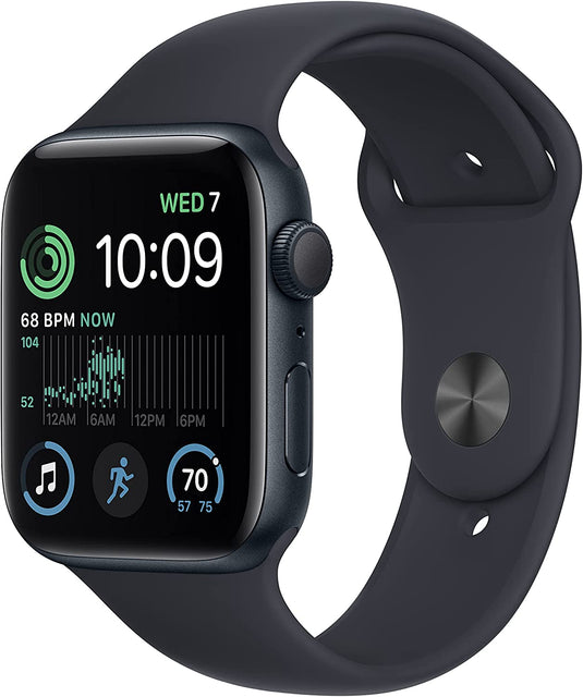 APPLE WATCH SE (2ND GENERATION) GPS 44MM MIDNIGHT ALUMINUM CASE WITH MIDNIGHT SPORT BAND WATCH-WATCH-Makotek Computers