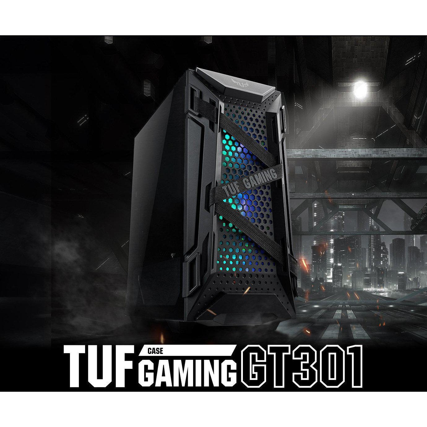 ASUS TUF GAMING GT301 TG ATX MID-TOWER (3X120MM ARGB) PC CASE-PC CASE-Makotek Computers