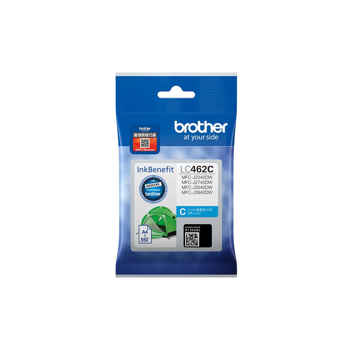 BROTHER LC462C CYAN CARTRIDGE INK-INK-Makotek Computers