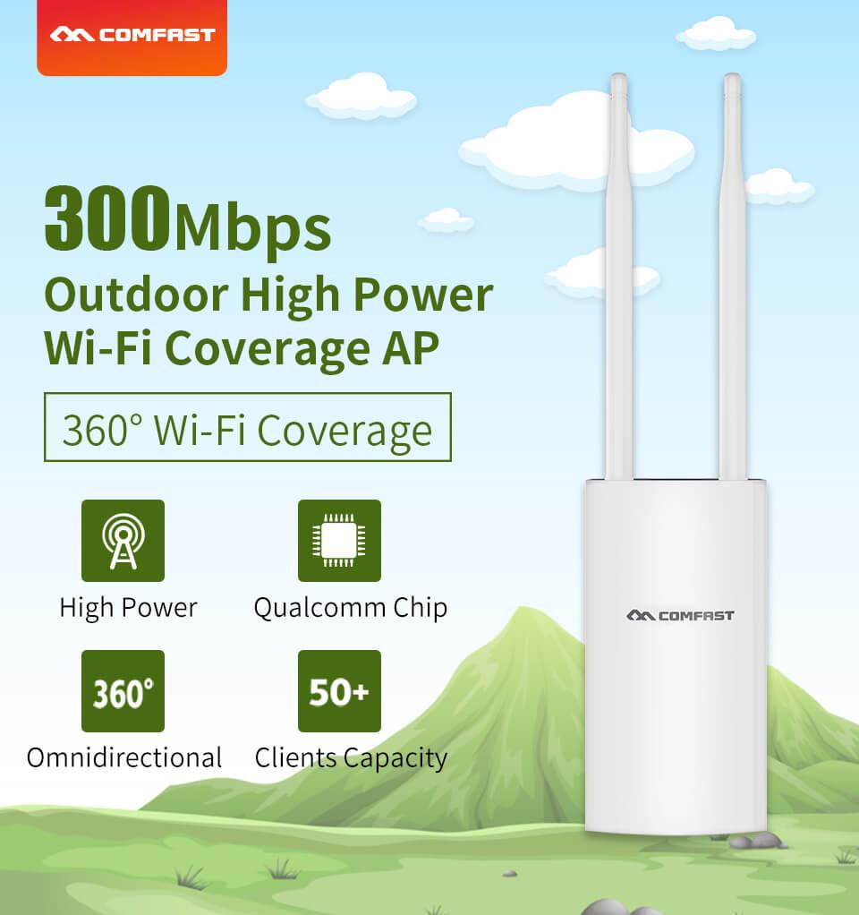 COMFAST CF-EW71 V2 OUTDOOR AP 300MPS ANTENNA-Router-Makotek Computers