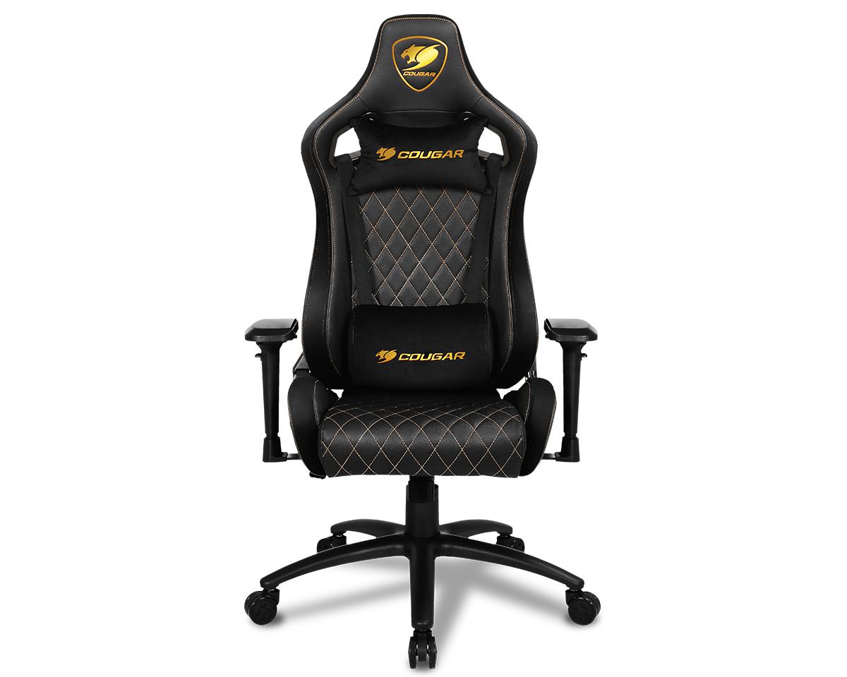 COUGAR ARMOR S ROYAL BLACK-GOLD GAMING CHAIR-Chair-Makotek Computers