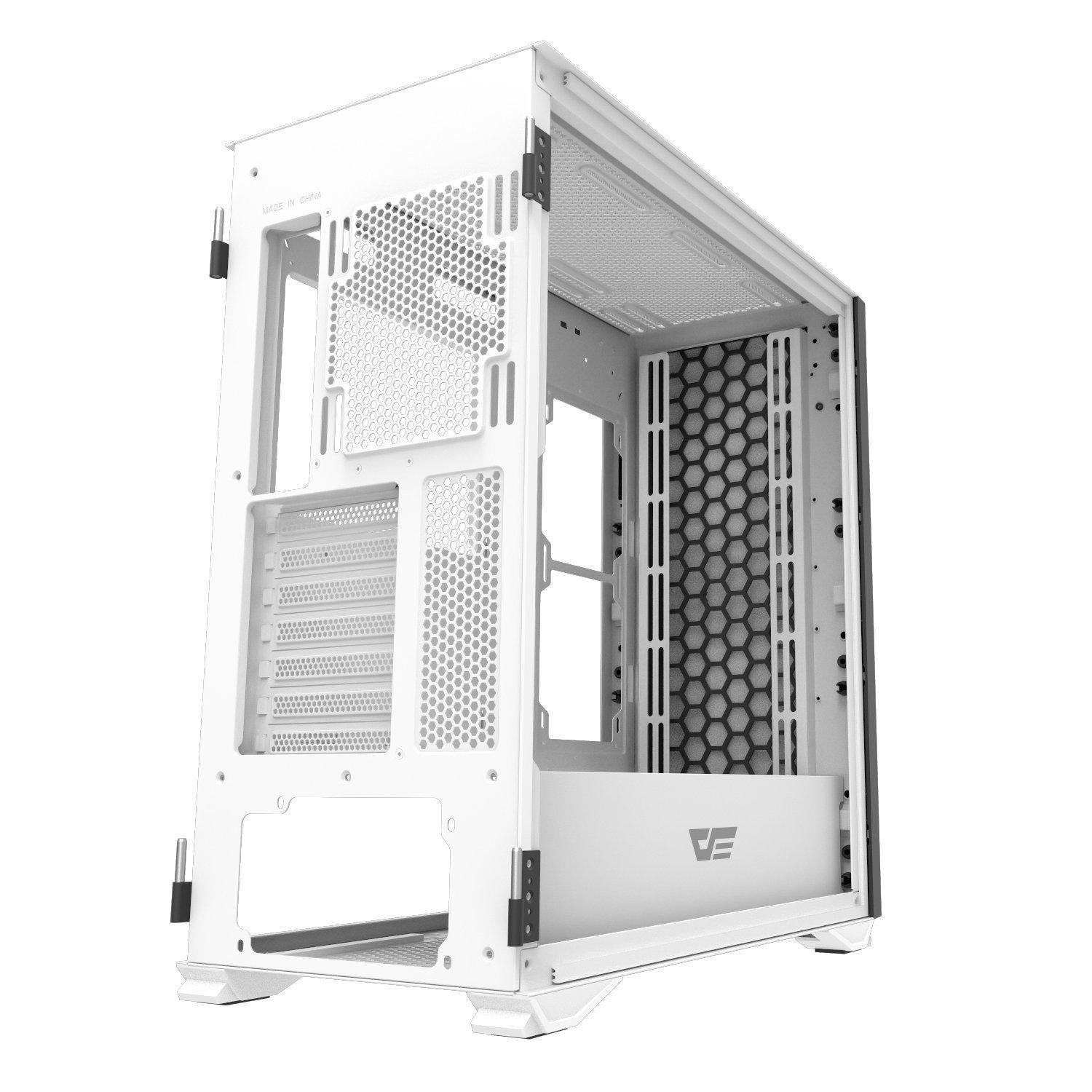 DARKFLASH DLX 21 WHITE GAMING CASE-PC CASE-Makotek Computers