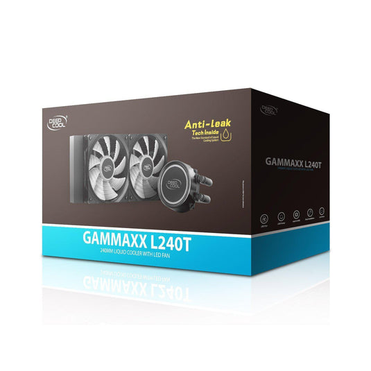 DEEPCOOL GAMMAXX L240T BLUE LIQUID COOLER-LIQUID COOLER-Makotek Computers