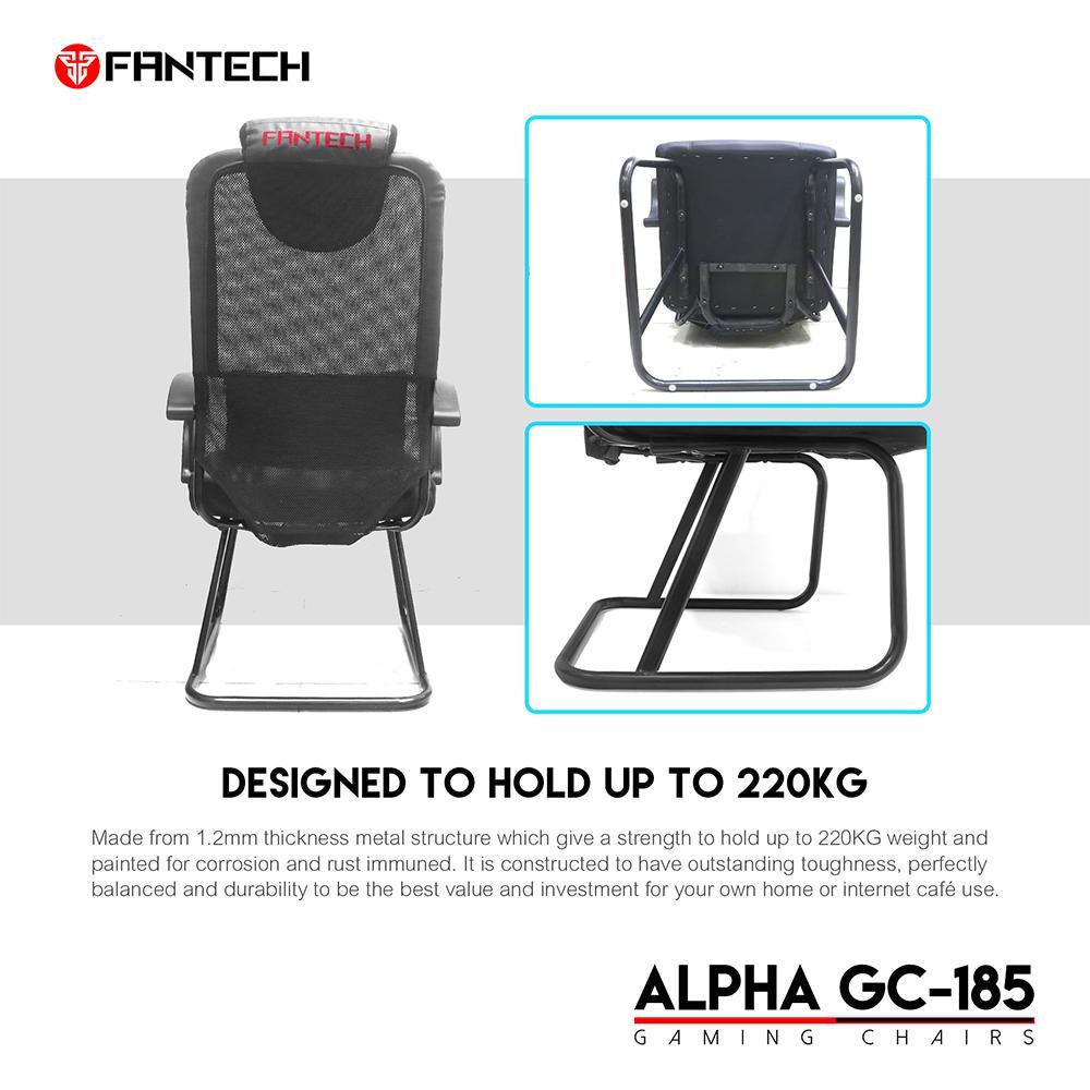 FANTECH ALPHA GC185 GAMING (BLACK) CHAIR-CHAIR-Makotek Computers