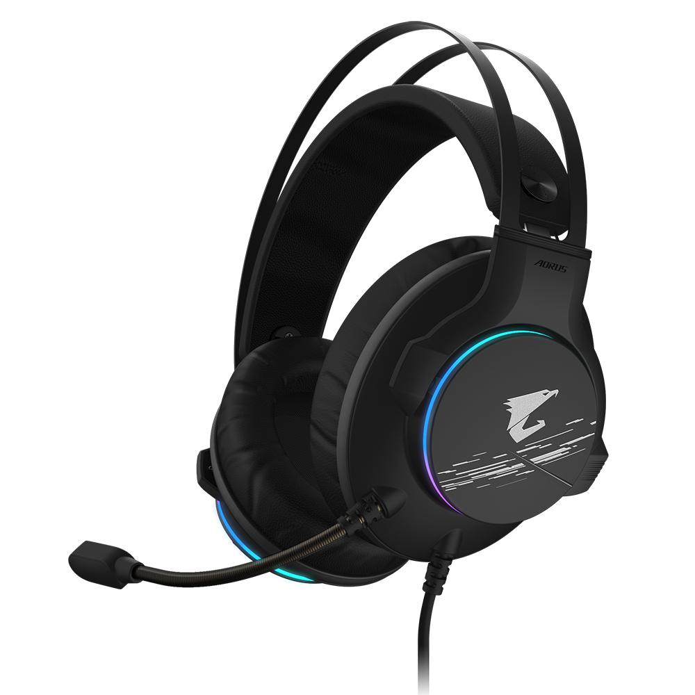 GIGABYTE AORUS H1 BLACK 7.1 GAMING HEADSET-HEADSET-Makotek Computers