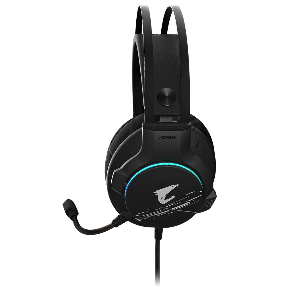 GIGABYTE AORUS H1 BLACK 7.1 GAMING HEADSET-HEADSET-Makotek Computers