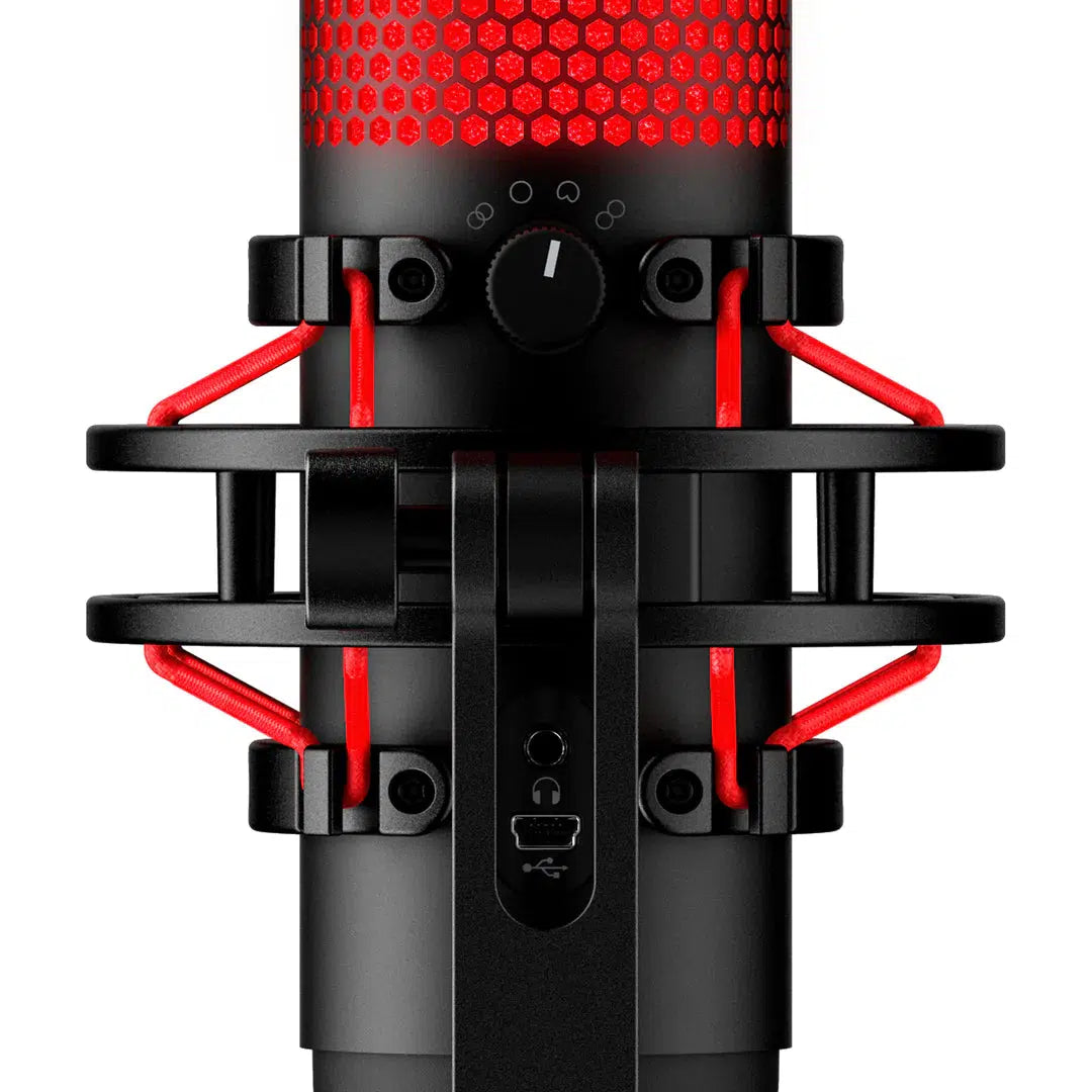 KINGSTON HYPERX QUADCAST S (RGB) BLACK CONDENSER MICROPHONE-MICROPHONE-Makotek Computers