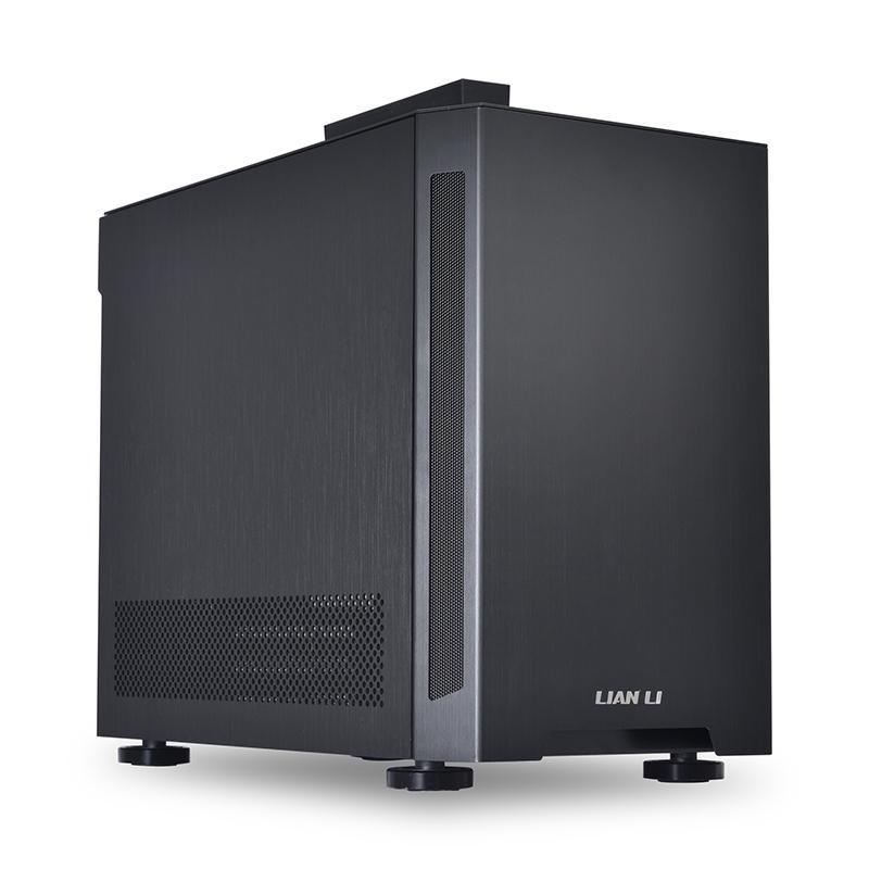 LIAN LI TU150 ALUMINIUM TEMPERED GLASS ITX CASE -BLACK COLOR