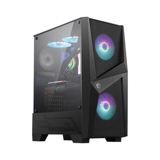 MSI MAG FORGE 100R MID TOWER BLACK PC CASE-PC Case-Makotek Computers