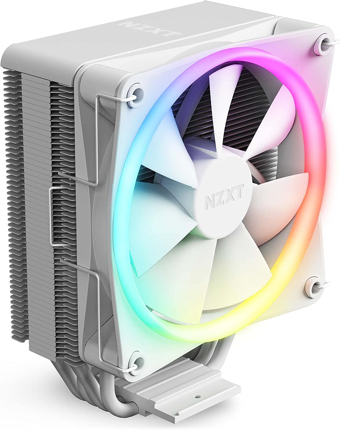 NZXT T120 WHITE RGB PROCESSOR AIR COOLER-CPU COOLER-Makotek Computers