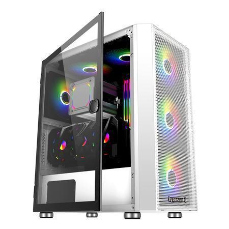 REDRAGON GC-MB211-W SUPERION WHITE GAMING CASE-PC CASE-Makotek Computers