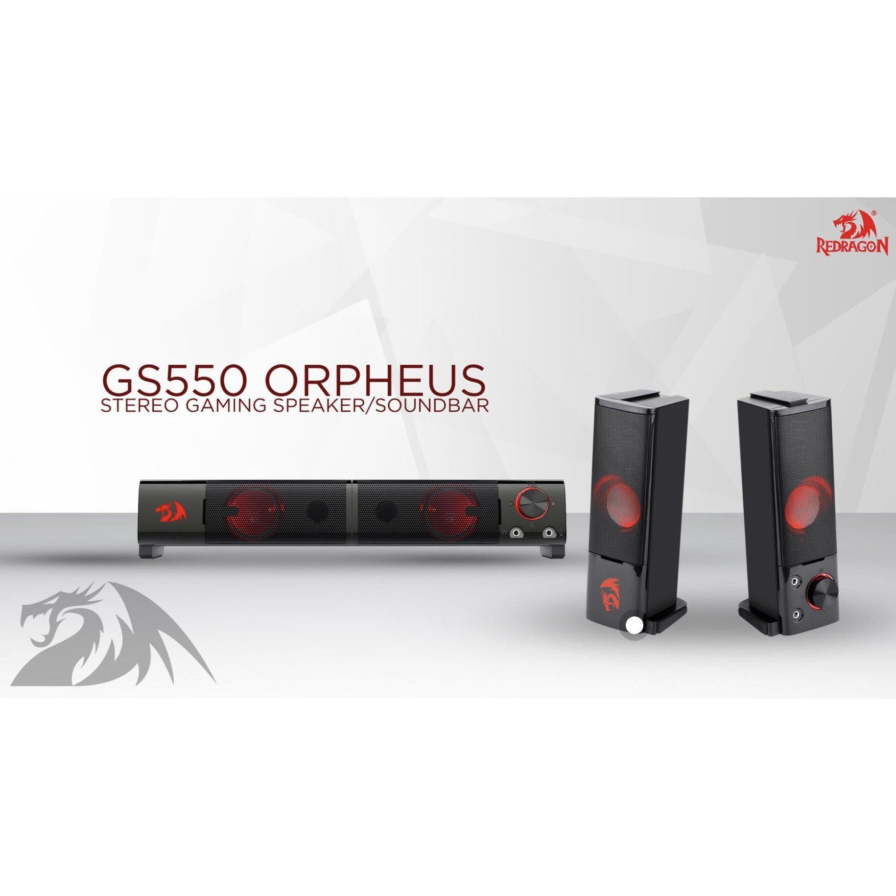 REDRAGON (GS550) ORPHEUS SOUNDBAR SPEAKERS-SPEAKERS-Makotek Computers