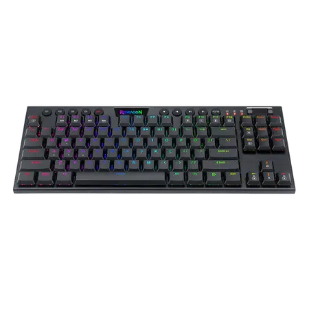 REDRAGON K622 HORUS 87 KEYS LOW PROFILE DESIGN | RED MECHANICAL SWITCH | RGB BACKLIGHTING | WIRED KEYBOARD-KEYBOARD-Makotek Computers