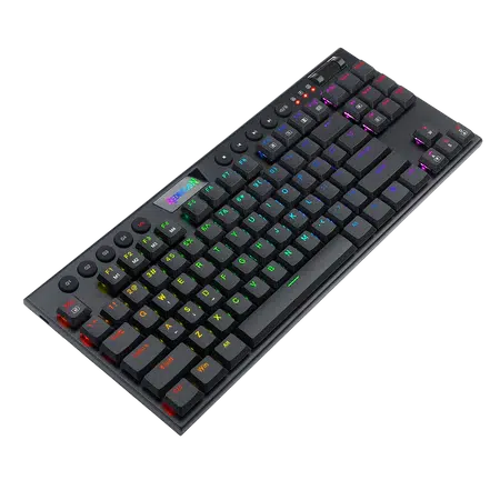 REDRAGON K622 HORUS 87 KEYS LOW PROFILE DESIGN | RED MECHANICAL SWITCH | RGB BACKLIGHTING | WIRED KEYBOARD-KEYBOARD-Makotek Computers