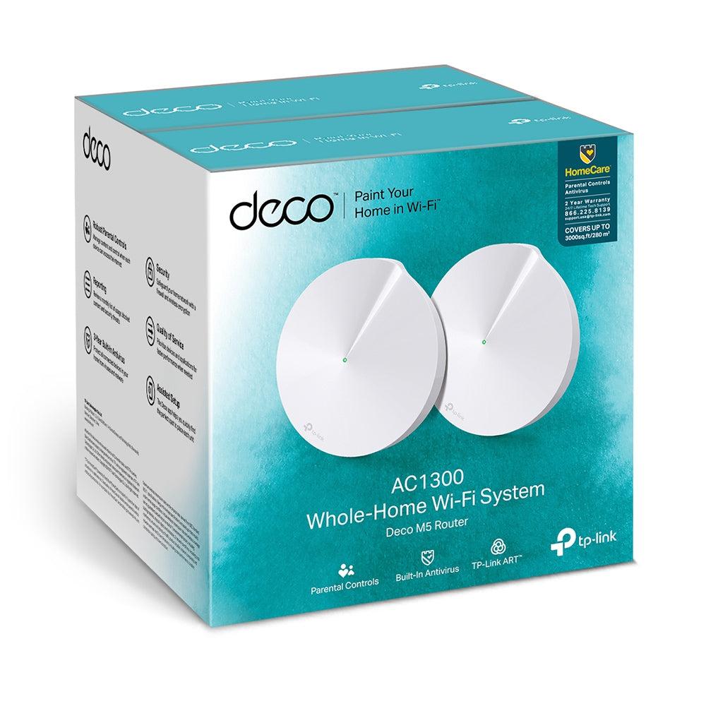 TP-LINK DECO M5(2-PACK) AC1300 WHOLE HOME MESH WI-FI SYSTEM-WIFI SYSTEM-Makotek Computers