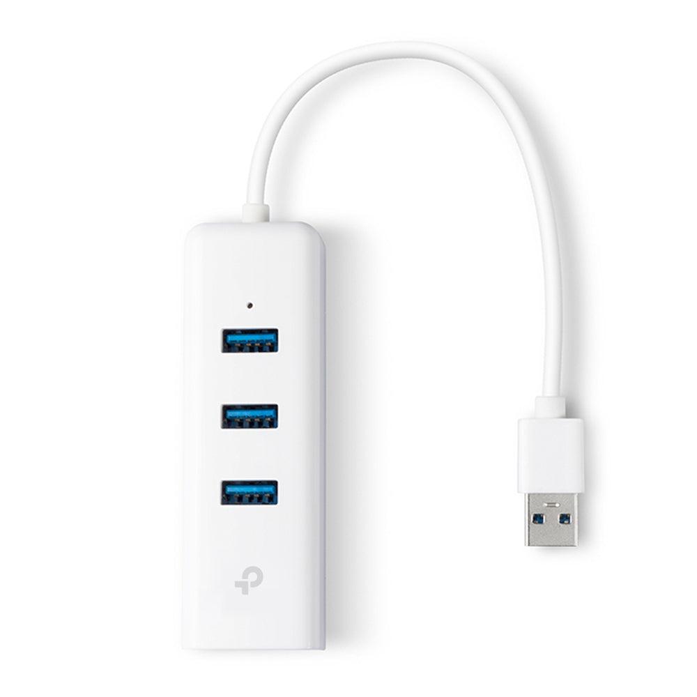 TP-LINK UE330 USB 3.0 3-PORT HUB & GIGABIT ETHERNET ADAPTER 2 IN 1 USB ADAPTER-ADAPTER-Makotek Computers